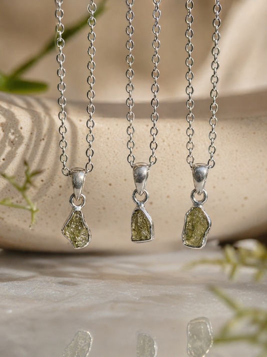 Mini Moldavite Pendants