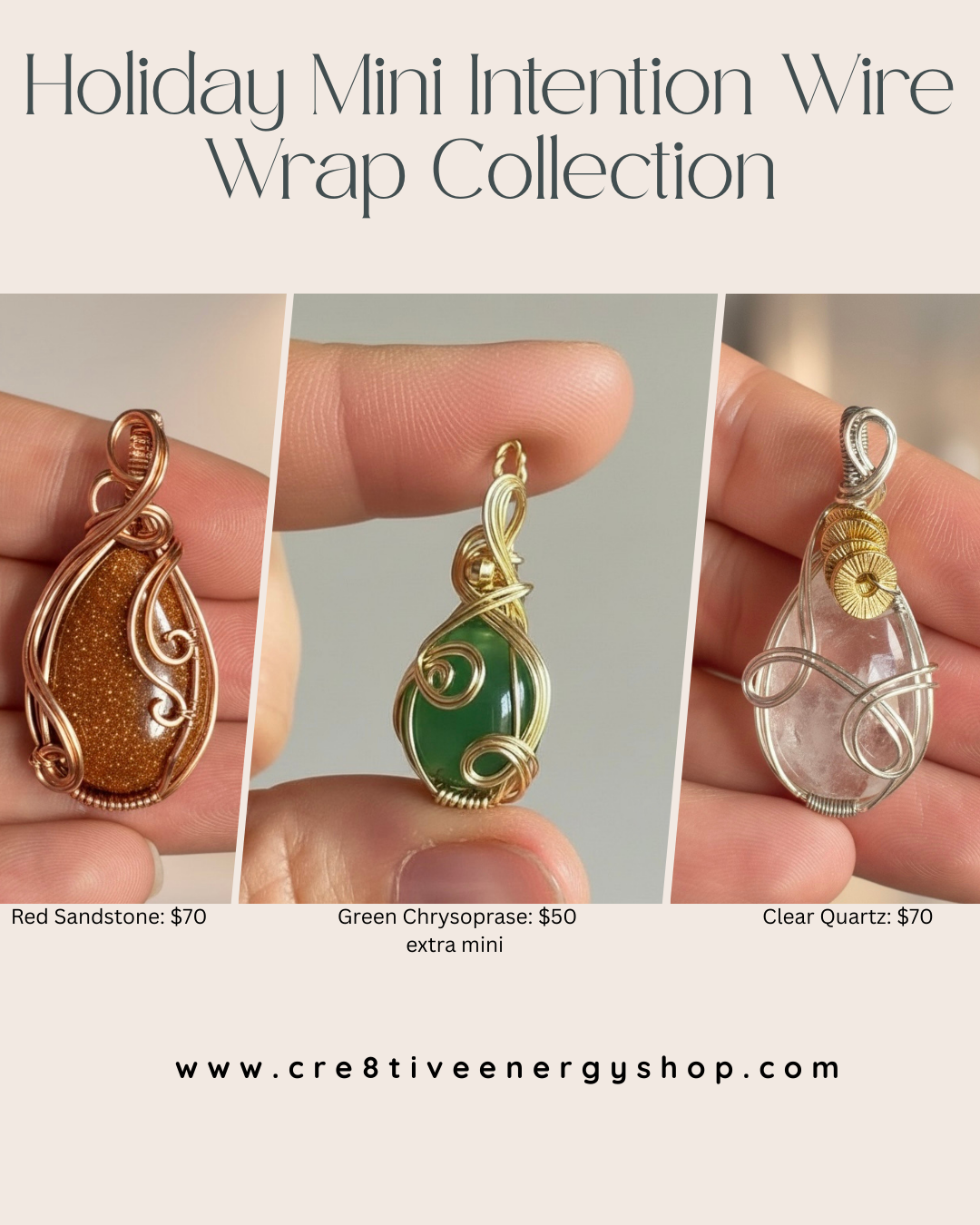 Holiday Mini Intention Wire Wrap Collection