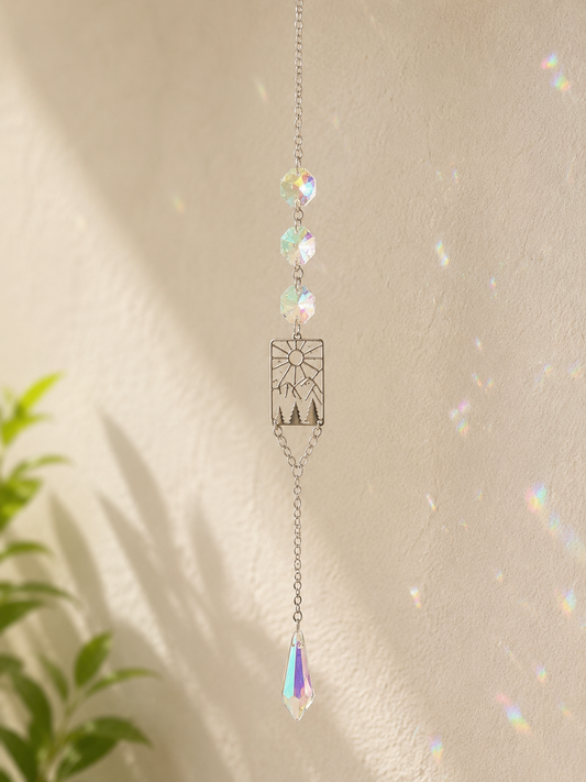 Sunlit Summit- Mini Silver Suncatcher