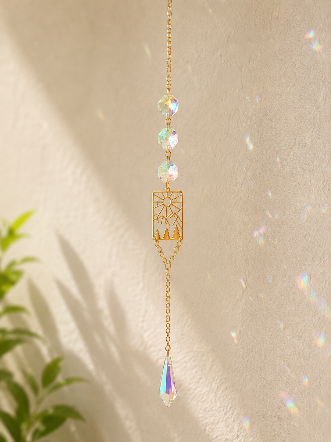 Sunlit Summit- Mini Gold Suncatcher