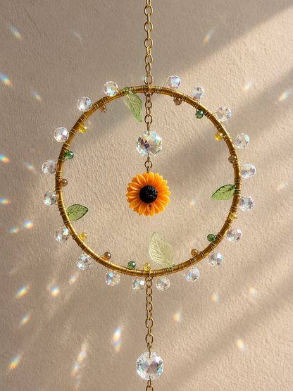 Golden Hour Sunflower Suncatcher