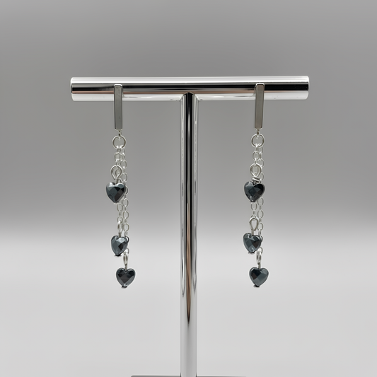 Anchored Heart Earrings