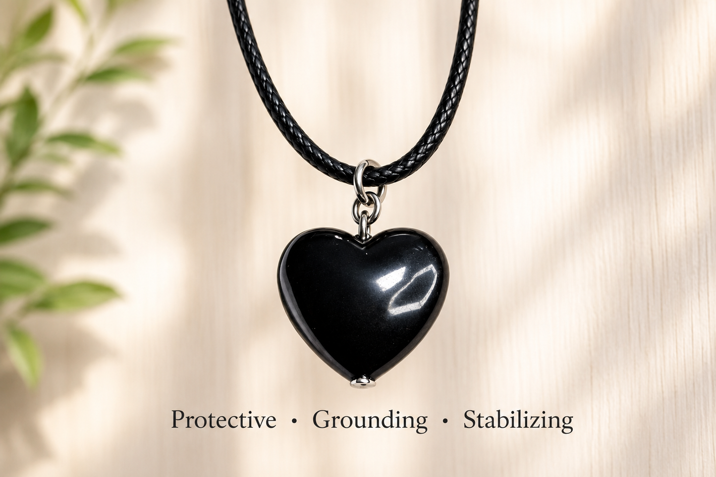 Shungite Heart Necklace
