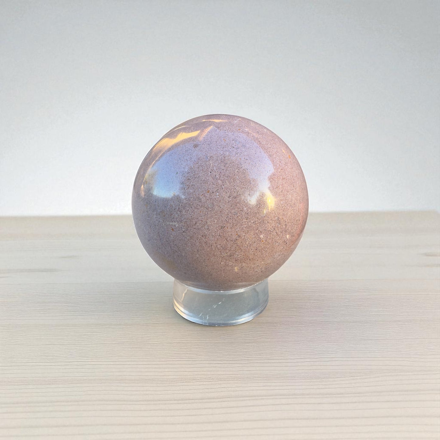 Frosted Purple Ocean Jasper Sphere