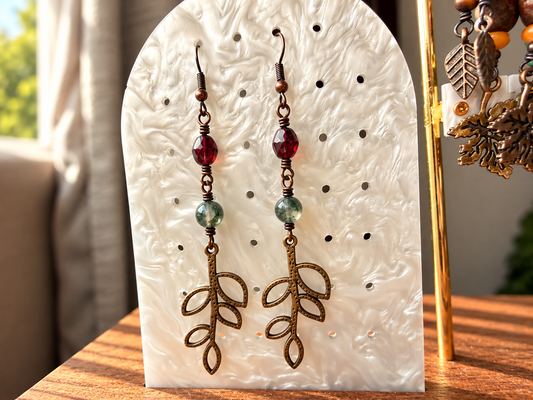 Vine and Ember Earrings