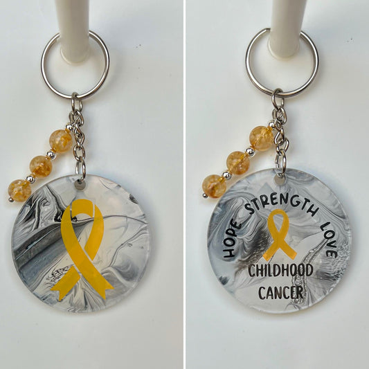 Childhood Cancer Awareness Keychains