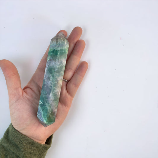 Double Sided Fluorite Point