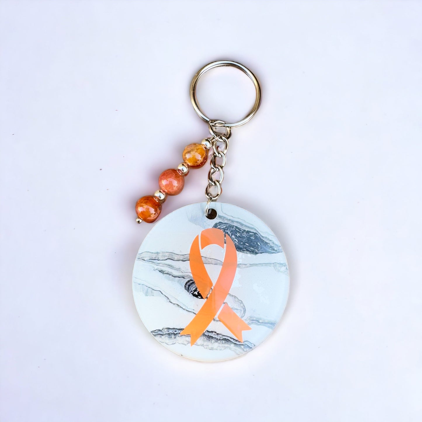 Leukemia Awareness Keychain