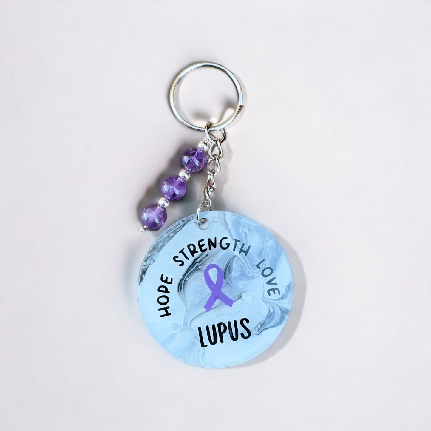 Lupus Awareness Keychain