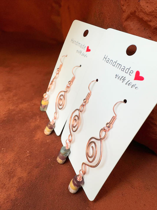 Desert Swirl Mookaite Earrings