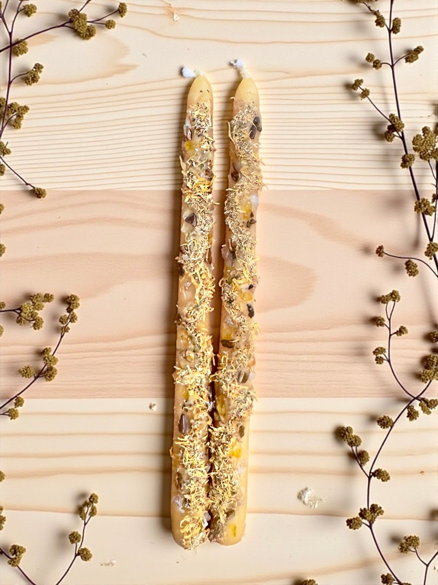 October Intention Taper Candles- 11"