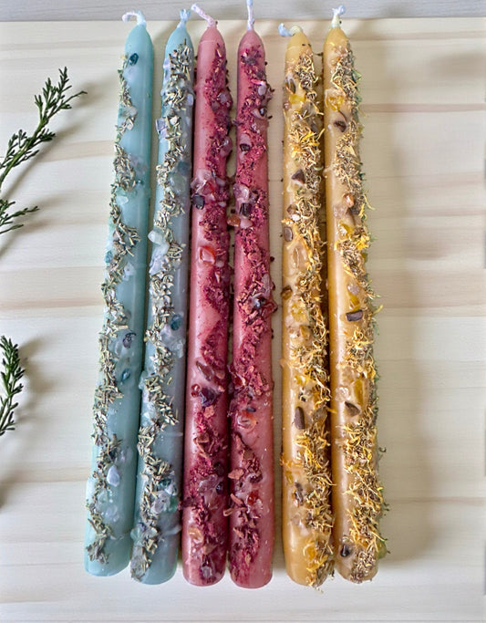 October Intention Taper Candles- 11"
