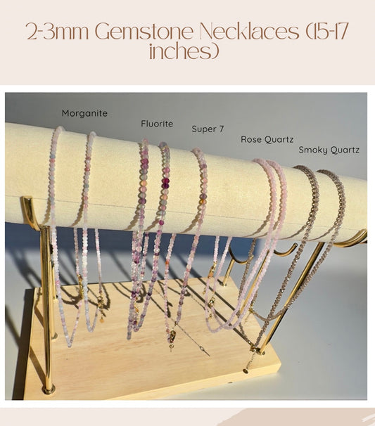 Mini October Gemstone Necklaces- Limited Fall Collection