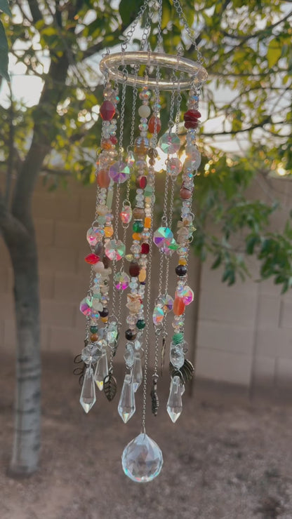 Wishes Among the Leaves Suncatcher