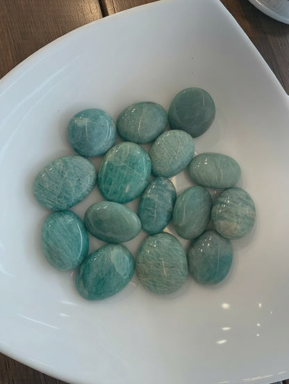 Amazonite Palm-stones