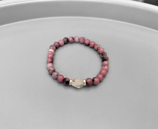 Rhodonite & Ghost Crystal