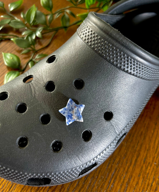 Sodalite Star Croc Charm