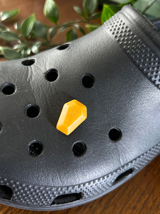 Yellow Aventurine Coffin Croc Charm