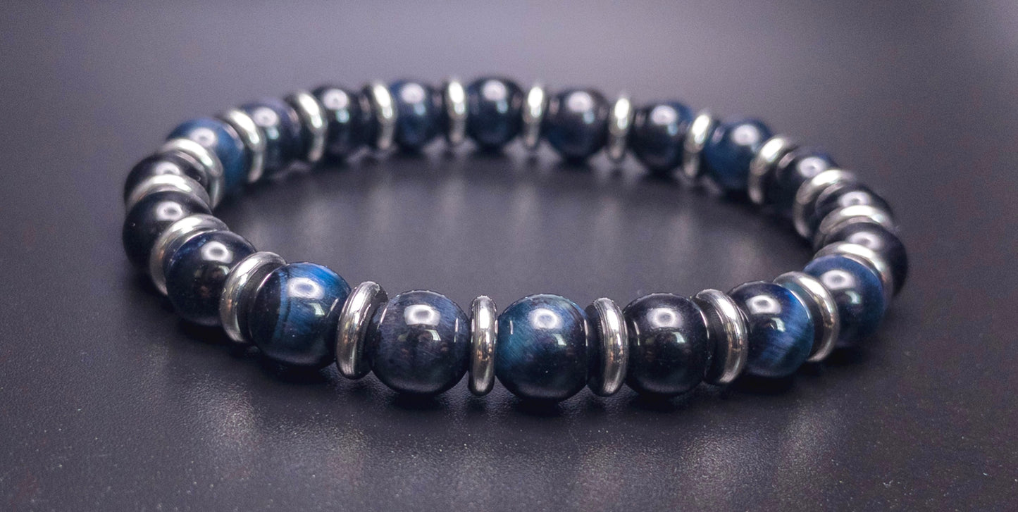 Natural Blue Black Tiger’s Eye