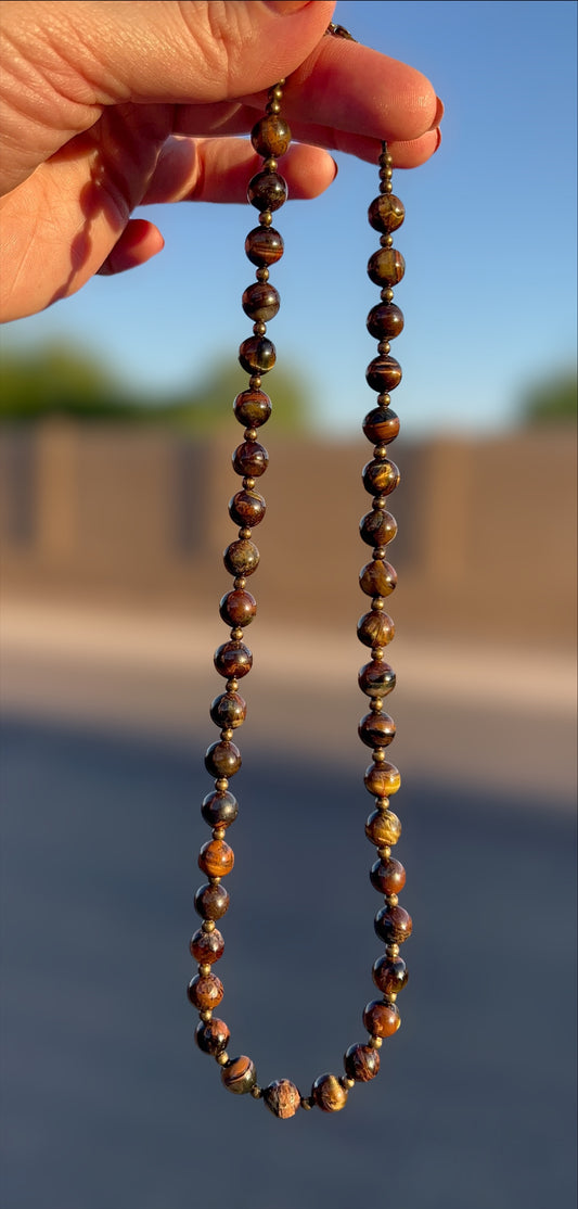 Rustic Tiger's Eye Necklace